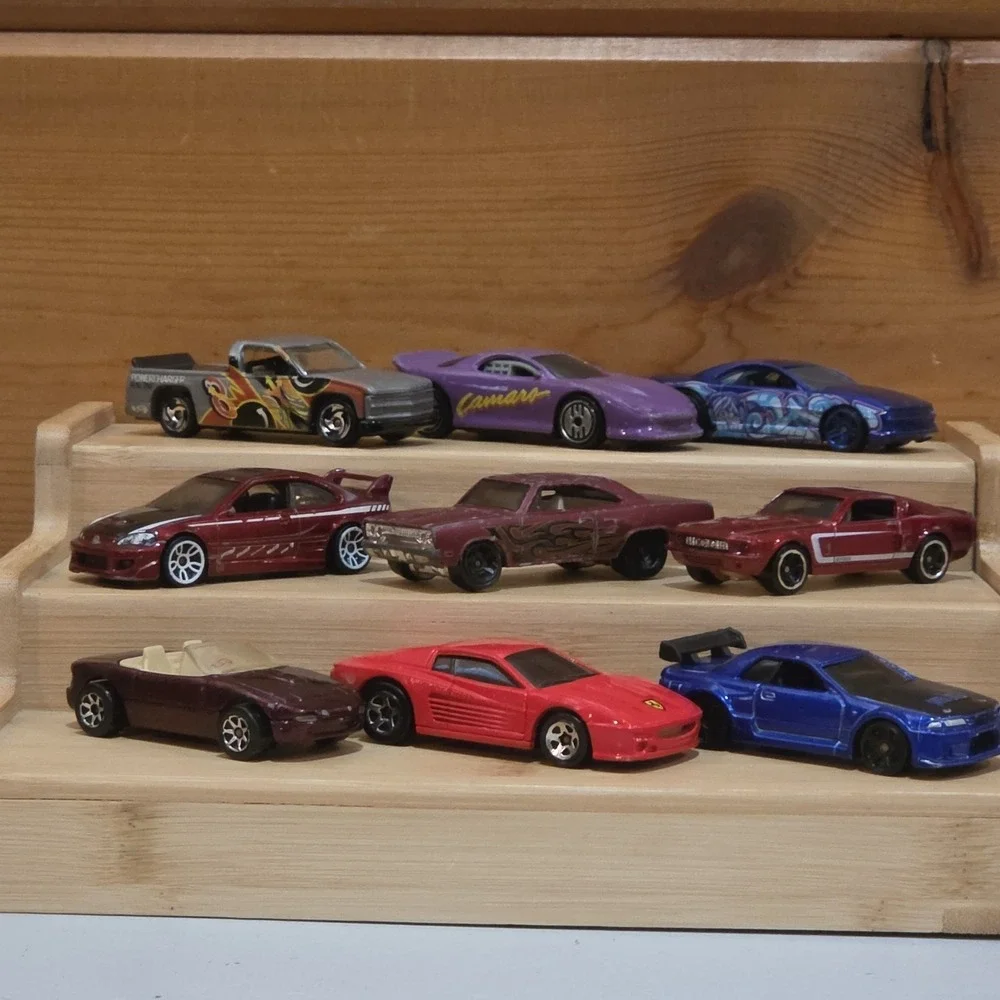 9 Piece Vintage 90s Hot Wheels Bundle Used Loose Realistic Real World Skyline